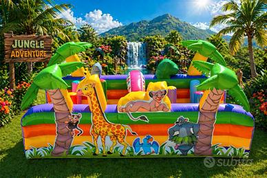 Saltarello con Ostacoli Gonfiabile per Bambini