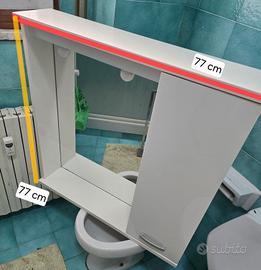 specchio bagno bianco