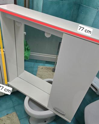 specchio bagno bianco