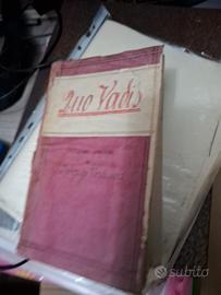 libro Quo Vadis prima edizione Federigo Verdiuois