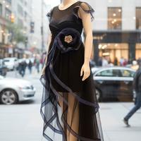 vestito cerimonia impero couture 