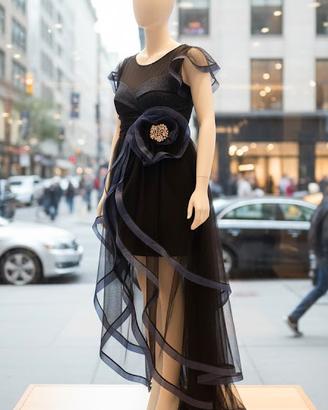 vestito cerimonia impero couture 