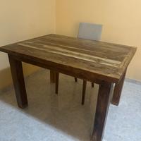 Tavolo in legno di ciliegio con 4 sedie Calligaris