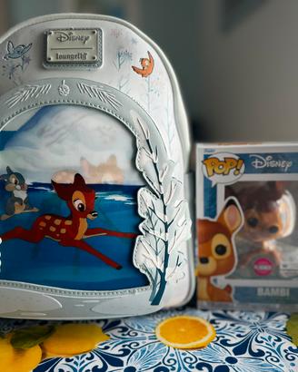 Zaino loungefly Bambi con pop flocked 3000 pezzi