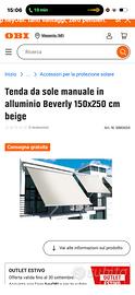 Tenda sa sole xon braccetti