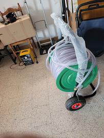 carrello avvolgi tubo+ tubo da 130 metri