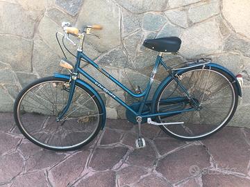 Bicicletta donna 26” vintage blu