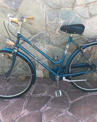 Bicicletta donna 26” vintage blu