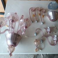 Coppia di Applique MAZZEGA Murano Anni 80 (NUOVE)