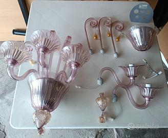 Coppia di Applique MAZZEGA Murano Anni 80 (NUOVE)