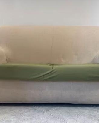 Divano letto 2 posti compatto con rete e materasso