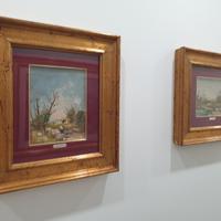 Dipinti a Mano Olio su Tela con Cornice e Vetro 