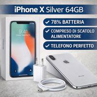 iPhone X - Silver 64gb