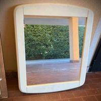 Specchio Bianco in legno