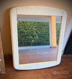 Specchio Bianco in legno
