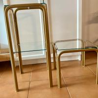 Copia di tavolini in metallo  verniciato oro opaco