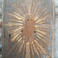 antico sportello sacro  dipinto 