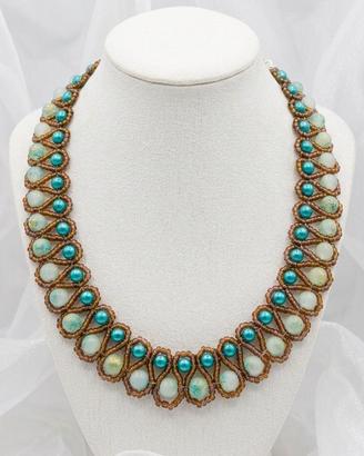 Collana Vintage Etnica Cleopatra pietre dure