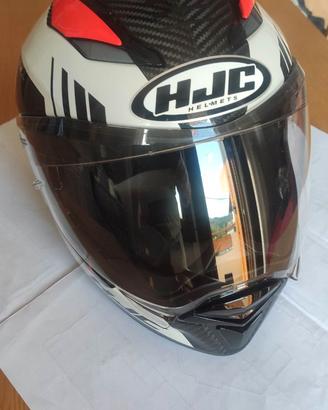 CASCO MOTO HJC F70 M CARBON KESTA RED