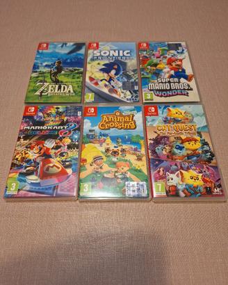 Giochi Switch: Zelda-Sonic-Mario-Animal Crossing