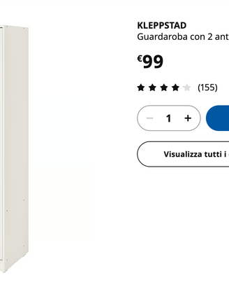 Guardaroba con 2 ante, bianco IKEA