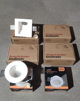 Faretti da incasso in gesso