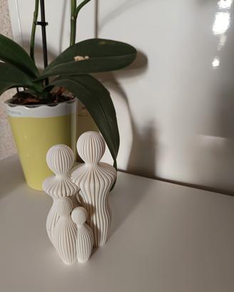 Statuette famiglia Mamma Papà figli bambini