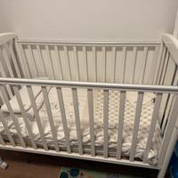 Lettino Pali con materasso e lenzuola