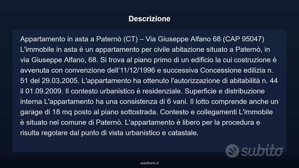 Appartamento – Paternò, Santa Marina - Altro