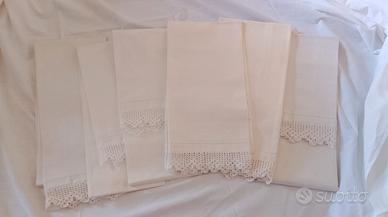 6 asciugamani vintage diverse misure