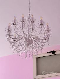 Lampadari con 12 lampadine in ferro