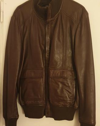 Giubbotto uomo pelle marrone John Ashfield tg.44