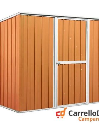 Casetta giardino in Acciaio 260x185 legno chiaro