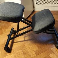 EIFRED  Sedia con appoggio per ginocchia, nero