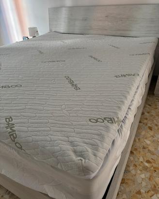 Topper matrimoniale 160x190 altezza 5 CM bamboo