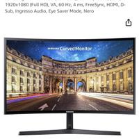 Monitor Samsung CF39 CURVO 24 pollici Full HD