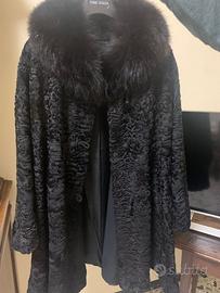 pelliccia di astrakan e volpe