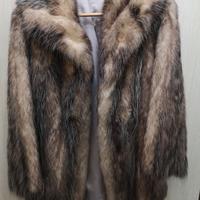 Pelliccia di volpe argentata originale taglia 46