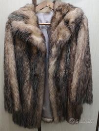Pelliccia di volpe argentata originale taglia 46