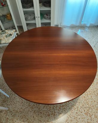 Tavolo tondo allungabile in legno 