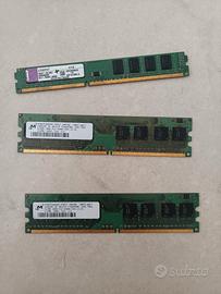 Memorie PC fisso. in blocco o singolarmente 