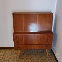 Mobile vintage scrivania (secretaire) con ribalta