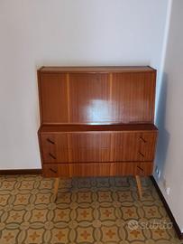Mobile vintage scrivania (secretaire) con ribalta