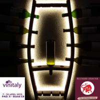 Cantinetta portabottiglie da parete a LED