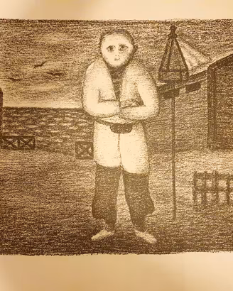 Giuseppe Viviani Litografia Firmata  Romanzo Nero