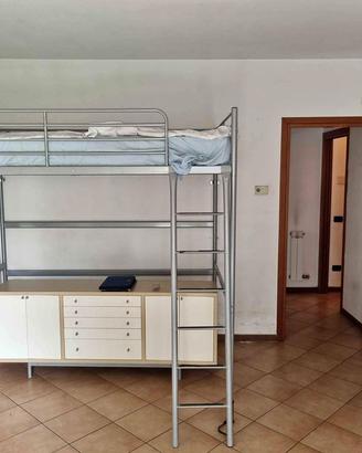 Letto a soppalco Ikea 140x200 + MATERASSO