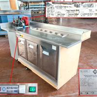 Retrobanco frigo con porta ingredienti usato