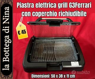 Piastra elettrica grill G3Ferrari con coperchio