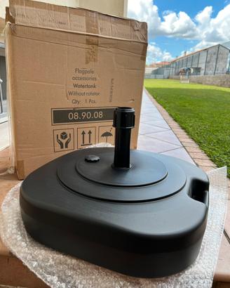 Base Porta Ombrellone Plastica Nero 48x48
