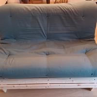 Divano letto futon con materasso